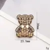 Nova Liga de Zinco Urso Diamante Zhuzi Acessórios para Joias DIY Urso Strass Capa de Celular Acessórios Decorativos Material