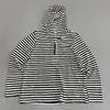 Sudadera con capucha a rayas casual, nuevo estilo de otoño, transpirable, con cremallera, corte holgado, top versátil de manga larga para mujer, adecuado para el uso diario