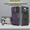 Funda para teléfono OPPO Reno15 ProMax con soporte giratorio y protección anticaídas con cubierta deslizante para lente
