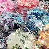 Nuevo Set de 6 Colores Espejo Gradiente Mariposa Destello Color Mixto Cáñamo Flotante Arena Movediza Lentejuela Forma Especial Joyería para Uñas de Manicura