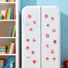 Creativo Rosa Día de San Valentín Tema de Amor Transfronterizo Más Vendido Corazón de Amor Globo de Rosa Pegatina de Vidrio Imán Suave Magnético para Refrigerador