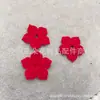 Pajarita Roja con Textura de Flor de Cinco Pétalos y Palabras de Bendición Accesorios para el Cabello Antiguos Hechos a Mano para Año Nuevo Materiales