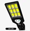 Luz de Calle Solar Montada en Pared Exterior Luz de Jardín Impermeable Sensor de Movimiento Humano Control Remoto Iluminación Rural Luz Led