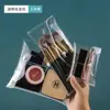 Bolsa de armazenamento transparente de PVC para pincéis de maquiagem, mini bolsa portátil para moedas de viagem, bolsa para pincéis de maquiagem e joias, fabricante