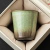 Taza de Cerámica Hecha en Horno de Fábrica Cielo Estrellado Verde y Taza Cola Hecha a Mano Taza Retro Taza de Té Taza de Café Leche