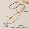 Cordón original de cuero de vaca hecho a mano para hombres y mujeres, adecuado para cadenas de suéter, cordón simple para collar de jade con colgante y cordón para colgar cuentas.