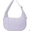 Bolso pequeño de plumón de moda para mujer, Bolso de hombro de nailon, Cartera y Bolso de mano con correa de hombro ajustable