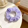 Elástico de Cabelo Estilo Floral Fresco Alta Elasticidade, Elástico de Cabelo de Chiffon Roxo, Fornecimento Atacado, Direto do Fabricante