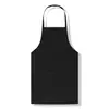 Nuevo Delantal Publicitario Promocional de Color Sólido con Cuello Halter Uniforme Espesado para Personal de Cocina y Tienda de Té de Leche con Texto Impreso