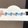 Pulsera Geométrica Súper Brillante de Circonita con Cierre de Trébol de la Suerte, Pulsera de Moda y Versátil, Joyería de Lujo Ligero de Gama Alta al por Mayor