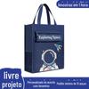 Bolsa de Tutoria Logotipo personalizado Primary School Children Kindergarten Cartoon Handbag Canvas Grande Capacidade Hand-Carrying Tutoring Bag