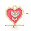 Accesorios de Joyería con Forma de Corazón Pequeño Transfronterizos, Joyería DIY Hecha a Mano de Alta Gama, Accesorios de Joyería DIY Esmaltados con Forma de Corazón de Lujo Ligero