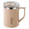 Taza con Tapa Acero Inoxidable 304 Taza de Café para Hombres y Mujeres Oficina Taza de Té de Aspecto Sofisticado Taza para Beber en Casa