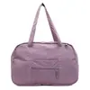 Bolsa de Ginástica Casual Coreana Nova de Nylon Leve Grande Capacidade para Primavera e Verão 2025 Bolsa de Viagem Boston com Zíper e Alça de Ombro