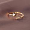 Anillo Bamang Estrella Estilo Coreano Moda Versátil Personalizado Strass Full Diamond Meteoro Géminis Estrella Luz Anillo Abierto