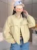 Chaqueta Cortavientos Casual para Mujer Estilo Europeo Popular, Nueva para Primavera y Otoño 2025, para Tallas Pequeñas, Versátil y Elegante en Colores Lisos
