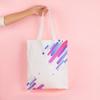 Bolsa de Lona em Branco Logotipo Personalizado Estudante Bolsa de Lona Espessa Bolsa Tote Personalização de Lona de Algodão para Publicidade