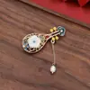 Broche Aleación Sensación Traje Mujer Versátil Nicho Gama Alta Mayoreo Nuevo Broche de Abrigo Gama Alta Mayoreo