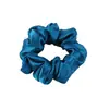 Nuevos Scrunchies de Satén de Lujo de Moda para Mujer, Gomas para el Cabello de Color Sólido de Tamaño Grande, Exclusivamente para Ventas Transfronterizas, Accesorios para el Cabello de Seda