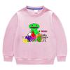 Suéter de cuello redondo de manga larga para niños y niñas, ropa de estilo coreano con dibujos animados de primavera y otoño de 2023, de algodón, para bebés, pequeños y medianos.