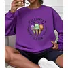 Moletom com Gola Redonda Temático de Halloween Adequado para Plataformas de E-commerce de Exportação Transfronteiriça com Estampa para Venda no Atacado de Peça Única