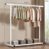 Tendedero de Piso para Ropa para Hogar Dormitorio, Plegable de Barra Única Simple para Interior Dormitorio Móvil Perchero para Ropa y Sombreros