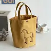 Bolso Cubo Little Pony para Mujer Bolso Tote de Lona Versátil Simple Bolso de Mano de Pequeña Capacidad Lonchera Bolsa para el Almuerzo Bolso de Mano