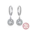 Pendientes de Plata S925 Huasheng Jewelry para Mujer Pendientes de Circonita Pendientes Redondos Venta Directa de Fábrica Mayorista
