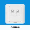 Siemens Tomada Interruptor Vista Distante Branco Tipo 86 Painel Tomada Interruptor Desalinhado Tomada Cinco Furos Um Aberto Conjunto Controle Duplo