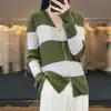 Cardigan de Lã Fina com Gola V Contrastante e Cordão, Fechamento Duplo com Zíper, Modelagem Slim, para Trabalho e Lazer, Primavera/Verão, Feminino