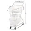 Carrinho de Compras Dupla Camada para Supermercado, Carrinho para Shoppings, Lojas de Conveniência, Ktv, Barracas de Rua, Carrinho de Compras Popular Online de Pegar Bonecos Atacado