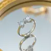 Anillo de Cobre con Circonita Microincrustada Estilo Ins Nuevo de Nicho Europeo y Americano para Mujer, Varios Anillos Abiertos Ajustables de Lujo Ligero Completamente Diamantados