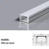 Barra de luz linear LED sem lâmpada principal lâmpada linear ranhura de alumínio lâmpada linear lâmpada de armário com slot para cartão com personalização de borda