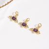 Dulce, Compacto, Moderno Alas de Corazón Colgante Pequeño Joyería Pulsera Collar Pendientes DIY Accesorios de Cobre Materiales para Hacer