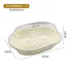 Conjunto Completo Anti-Queda de Cestas de Frutas Acrílicas com Tampas, Cestas de Pão Artesanais, Cestas de Armazenamento de Lanches, Exibição para Supermercado