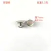 Clavo en forma de I de aleación de zinc 15MM tornillo plano accesorios de hardware para equipaje clavo en forma de I tornillo plano