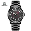 Relógio Mecânico Automático Masculino Augusten Business Suíço com Pulseira de Aço Inoxidável e Calendário, Atacado
