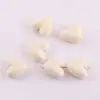 Contas Soltas em Formato de Coração Coloridas Candy Brilhantes de Cor Sólida com Furo Reto Acessórios para Pingente em Formato de Coração Pulseira DIY Artesanal com Contas