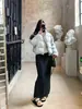 Falda tejida suave estilo coreano para mujer, de cintura alta, adelgazante, corte holgado, versátil, con un diseño largo y fluido