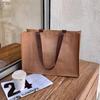 Tienda de Ropa de Alta Gama Bolsos Tejidos a Mano Ropa de Mujer Compras Embalaje con Bolsas de Embalaje Negras Gran Capacidad Venta al por Mayor