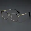 Nuevos y Modernos Marcos de Lentes Retro Negocio Casual Marco Pequeño Gafas de Media Montura para Chicos de Tecnología Estilo de Moda