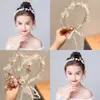 Guirlanda Infantil Acessórios de Cabelo Princesa Super Fada Menina Flor Pérola Fita Tiara Doce Daminha Floco de Neve Aro de Cabelo Popular