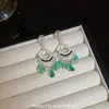 Brincos de Franja com Diamantes e Cristais Estilo Étnico Retrô Exquisitos Brincos de Celebridade da Internet Moda Feminina Versáteis Nicho