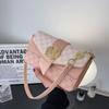 2023 Verano Nueva Moda Bolso Cuadrado Pequeño Nicho Personalizado Impreso Letra Elegante Bolso de Mujer Bandolera de Un Hombro