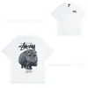 Colección de Camisetas de Manga Corta de Marca de Moda Estilo Americano Stu para Dropshipping, Camisetas de Manga Corta Estampadas, Estilo Casual para Parejas, Unisex