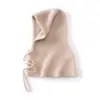 Venta al por mayor de fábrica 100% Cachemir Transfronterizo Otoño/Invierno Nuevo Gorro Bufanda Integrado Cuello Grueso Calentador de Cabeza Cubre Cabeza Gorra
