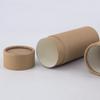 Venta Directa de Fábrica Tubo de Papel Cilindro de Papel Kraft Empaque Tubo de Papel para Bálsamo Lata de Papel Tubo de Papel para Labial Personalizado Se Empuja por Abajo