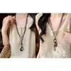 Collares para Parejas con Diseño de Nicho, Cadenas Vintage para Suéteres, Colgantes de Estilo Chino, Collares Versátiles de Estilo Étnico, Nuevos Accesorios
