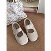 Zapatos Mary Jane de un solo piso con puntera redonda, suela gruesa, estilo fragante para mujer, nuevos 2024 Otoño e Invierno, versátiles, estilo retro francés, de tacón alto, estilo Birkennedy