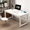 Mesa simples de madeira maciça, mesa de computador, mesa de escrita para estudantes em casa, pequena mesa retangular, bancada de trabalho, mesa de escritório simples